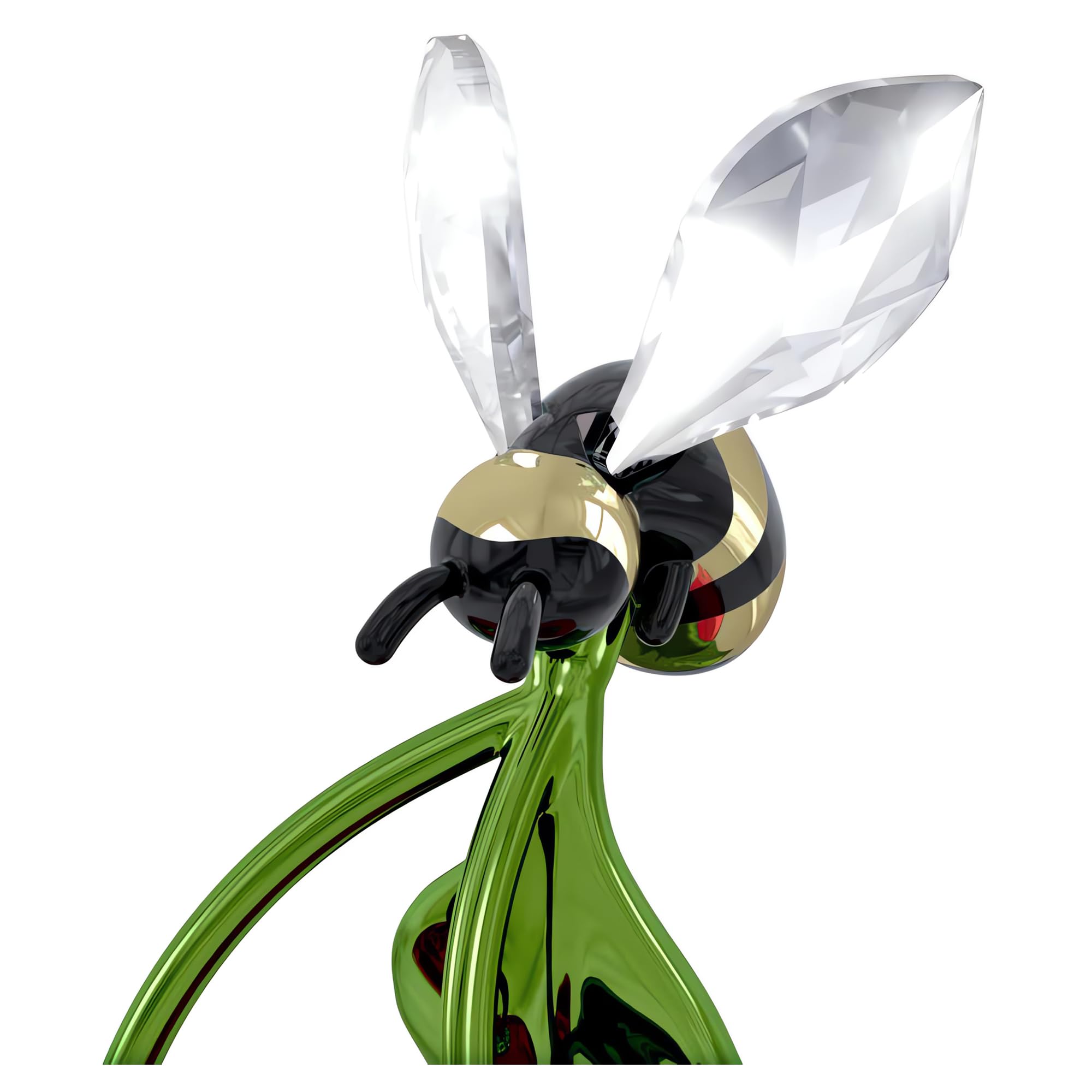 Swarovski Idyllia Bee and Cherry Figurine, Multicoloured Crystals with Lacquered Metal Accents, Part of the Idyllia Collection