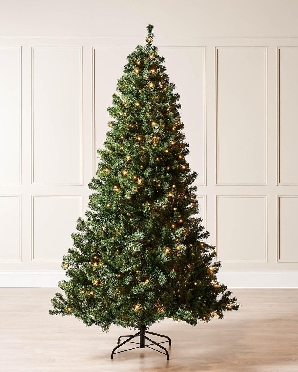 WeRChristmas Pre-Lit Spruce Multi-Function Christmas Tree, 2.1 m - 7 feet with 300-LED Lights, Green