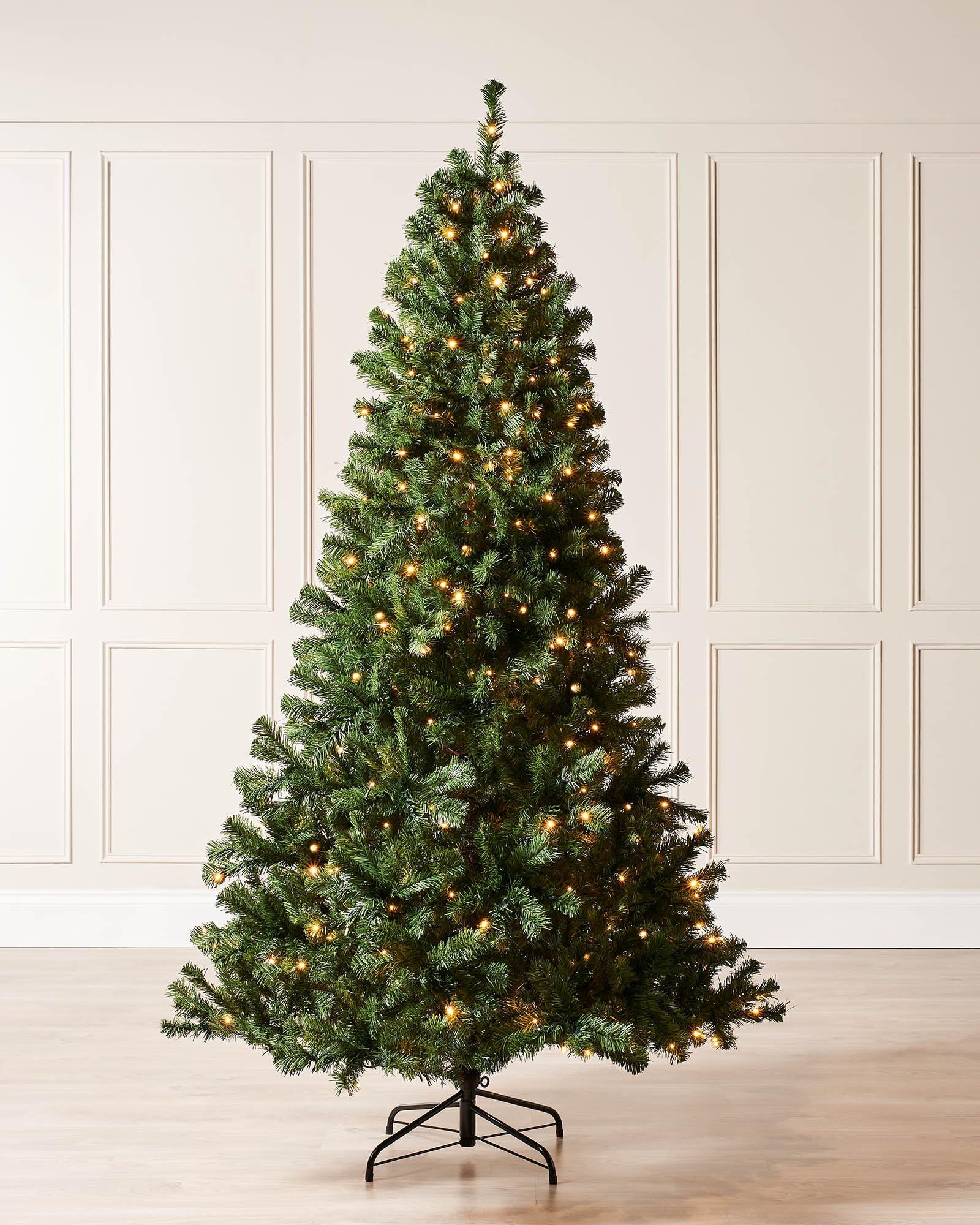 WeRChristmas Pre-Lit Spruce Multi-Function Christmas Tree, 2.1 m - 7 feet with 300-LED Lights, Green