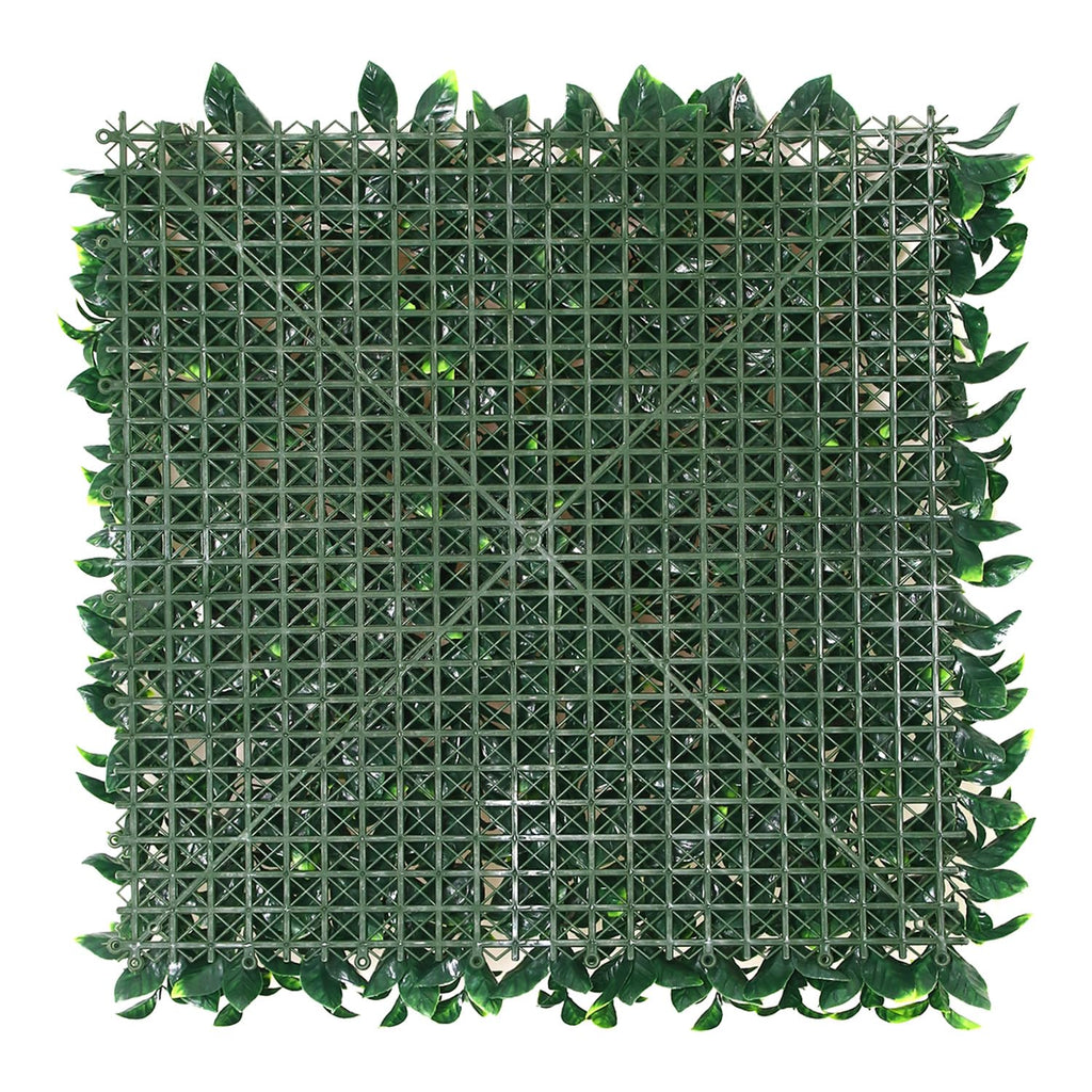 ULAND 12Pc in 20" x 20", Artifical Topiary Gardenia Hedges Panels, Faux Plant Shrubs Greenery Backdrop Wall Decorations, Outdoor Privacy Screen Fence