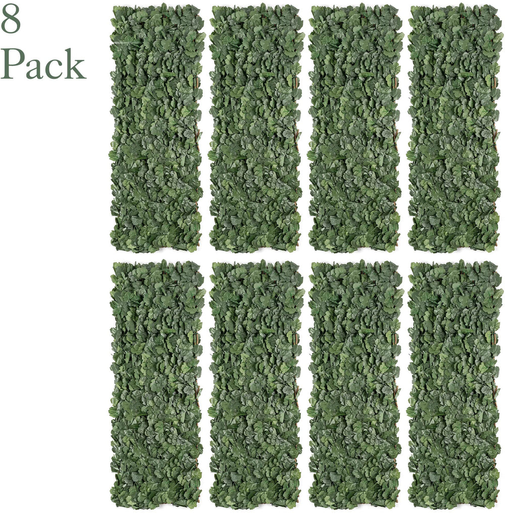 CHRISTOW Expanding Artificial Trellis, Ivy Leaf Hedge, 1m x 1–2m, 8 Pack